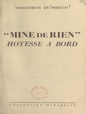 cover image of Mine de rien, hôtesse à bord